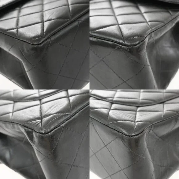 CHANEL CC Matelasse 30 Chain Shoulder Bag Leather Black GHW Vintage 359RF616 - Picture 7 of 16